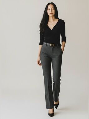 Ricki’s Trousers Dress Pants Favourite Bootcut Mid Rise Black White Size 2 NWT